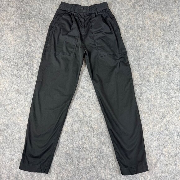 Nili Lotan Cyro Pants Black Size 00 High Rise Trouser Tapered - Picture 1 of 14
